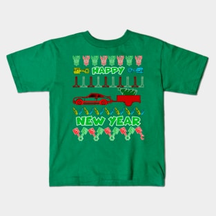 Merry chrismas, happy newyear, car guy, car enthusiast merry chrismas (911) Kids T-Shirt